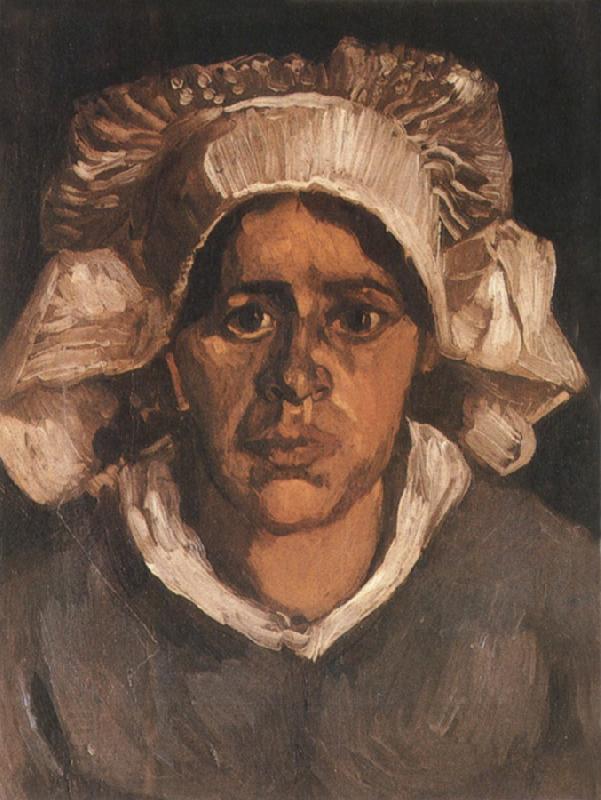 Vincent Van Gogh Head of a Peasant Woman with White Cap (nn04) oil painting picture